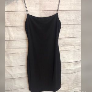 Mini black body-con dress